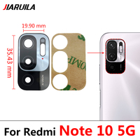 2 sztuk/partia, tylny obiektyw szklany obiektyw dla Xiaomi Redmi uwaga 10/uwaga 10s/uwaga 10 Pro z naklejki samoprzylepne 4